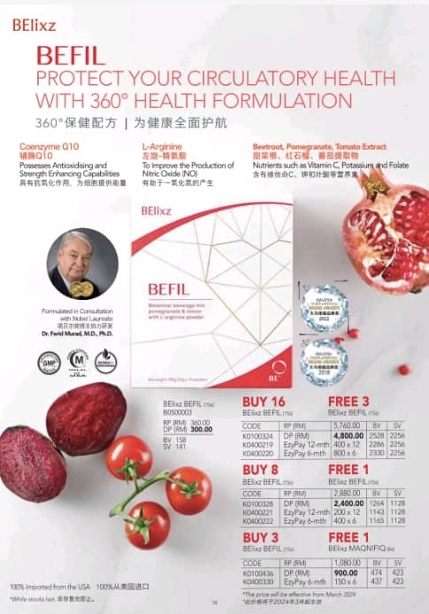 BEFIL-Protect Your Circulatory Health With 360 deg Healh Formulation